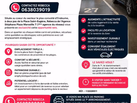 à vendre - garage à marseille 13007