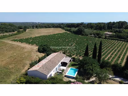 coup de coeur à villevieille de plain-pied  190 m²  piscine et environnement privilégié