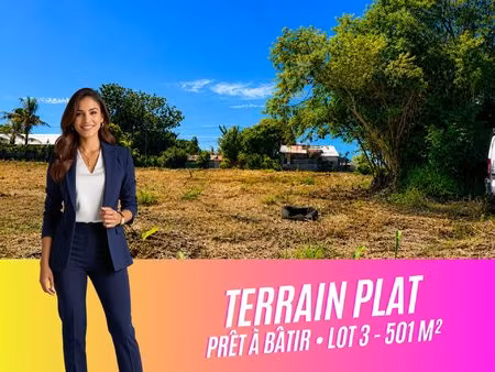 478 m² plats et prêts à bâtir  sans terrassement — villa +