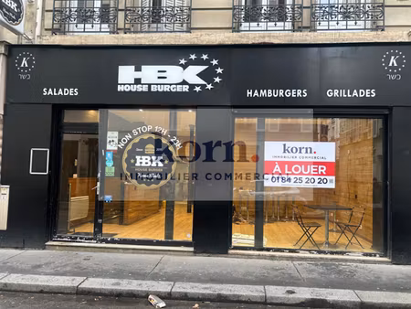 location locaux professionnels 99 m² à paris 17ème (75017)  54 000 €