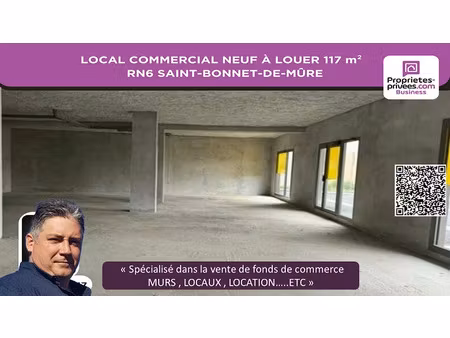location locaux professionnels 117 m² à saint-bonnet-de-mure (69720)  4 428 €