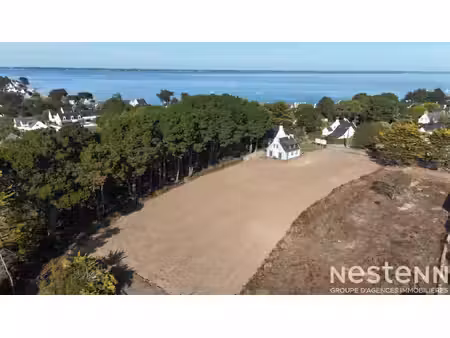 saint-pierre-quiberon - terrain viabilisé côté baie de 317 m² à vendre à 300 mètres de la 