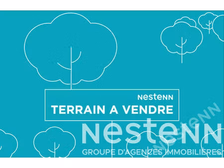 saint-pierre-quiberon - terrain viabilisé côté baie de 351 m² à vendre à 300 mètres de la 
