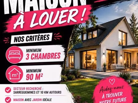 cherche maison à louer