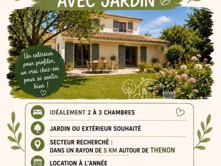 recherche maison location