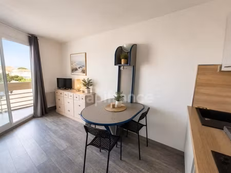 studio lumineux 4 couchages avec terrasse et vue canigou – résidence en bord de mer avec p