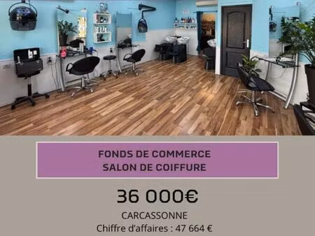 fonds de commerce - salon de coiffure - carcassonne