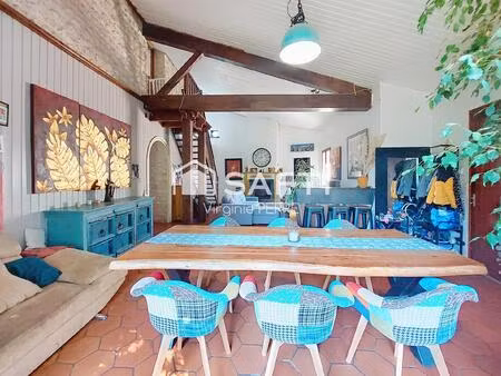 maison charentaise - 200m2 - 4 chambres - balanzac (17600)