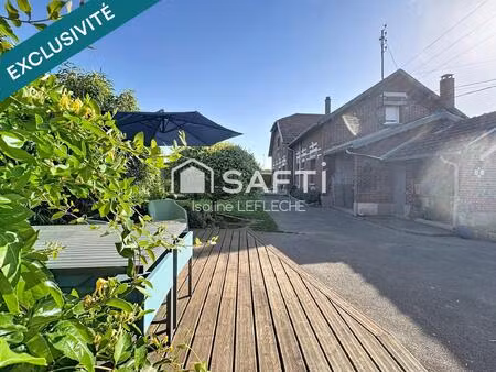 maison en brique de 150m2 avec garage et dépendances
