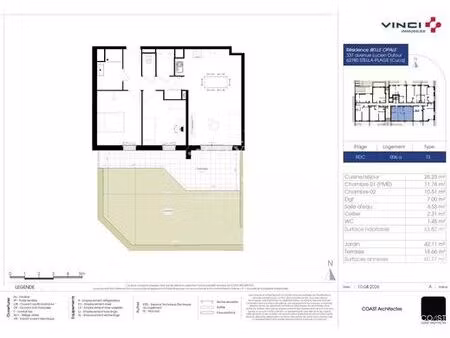 appartement de luxe de 2 chambres en vente à stella-plage  france