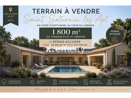 terrain - 1800 m²