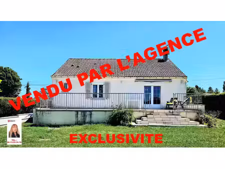 vendu par l'agence - cuigy en bray - maison de plain pied de 72 m2 - 2 chambres - sous-sol