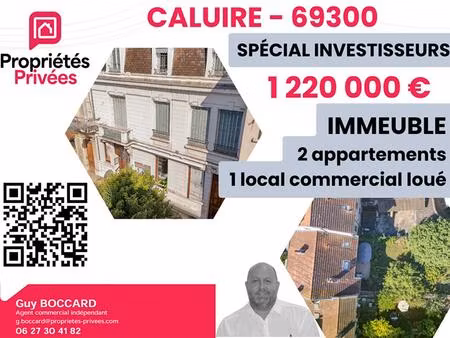 immeuble - hôtel particulier + local commercial à caluire et cuire