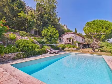 maison en pierre avec vue panoramique sur la mer - vence