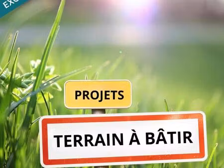 terrain plat constructible de 852 m2