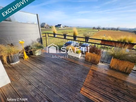 bel appartement de 160 m² avec double garage  une terrasse avec vue dégager