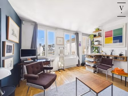 paris iiie – quartier des enfants-rouges – studio avec belle vue dégagée