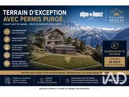 terrain de 671 m2 en vente - villard-reculas  auvergne-rhône-alpes