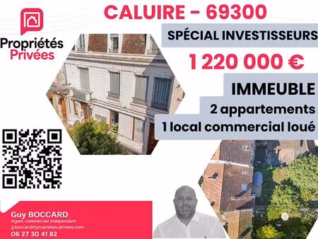 achat immeuble 200m² caluire et cuire 69300
