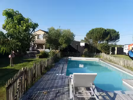 maison 125 m² + dependance 115 m² + chalet 20 m² + piscine avec terrain 4387 m²