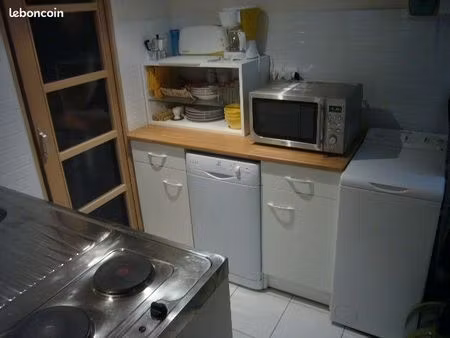 comprenant un séjour  cuisine américaine  chambre en mezzanine et salle de douches avec wc