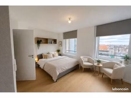 studio meublé 25m2 place de halles
