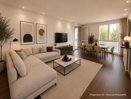 a vendre 5 pièces - grand appartement familial de 96 m² avec 4 chambres et 2 loggias nogen