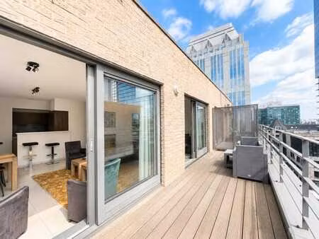 rogier - magnifique penthouse meublé