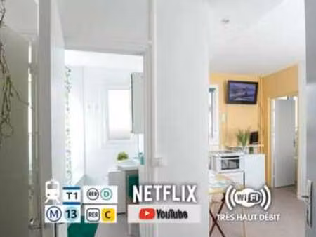 location appartement t1 meublé à villeneuve-la-garenne (92390) : à louer t1 meublé / 17m² 