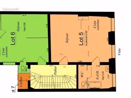 appartement 1 pièce 36 m²
