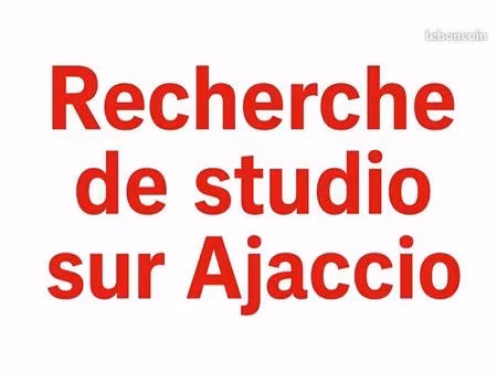 recherche de studio étudiant sur ajaccio