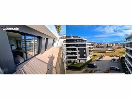 t3 meublé douane ambilly (proximité ceva + tpg) 1690 euros (loyer + place de parking + cha