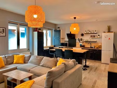 8cbl / 105m² rénové  idéal pour 4 étudiants - saint-étienne tréfilerie/valbenoite
