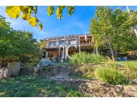 villa ossature bois avec vue exceptionnelle sur le chassezac terrain de 1 965 m²