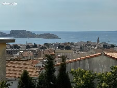 t3 meublé - 53m2 - vue mer - balcon - amédée autran  13007 (6 mois)