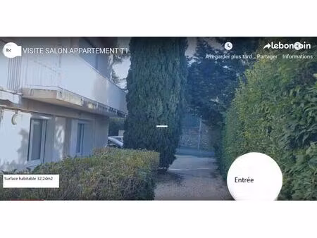 t1 meublé avec terrasse pour étudiant