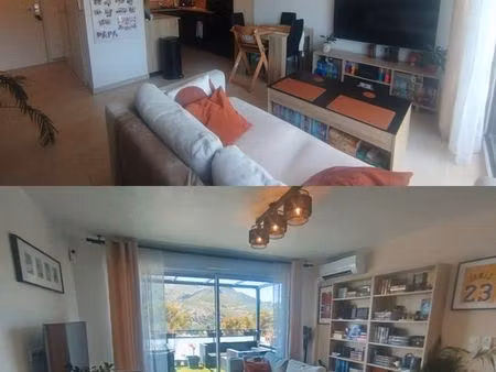 appartement t2 vu colline