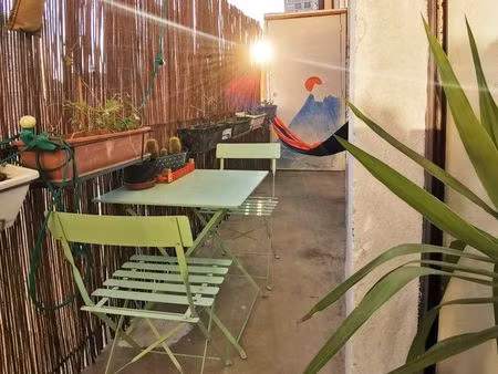 appartement t2 lumineux 47 m² avec grand balcon – hyper-centre marseille