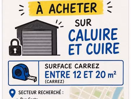 particulier recherche garage fermé à acheter – caluire-et-cuire