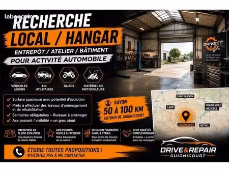recherche hangar ou entrepôt pour développement d’entreprise