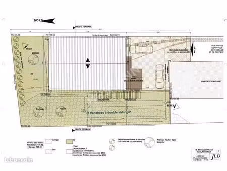 terrain 502 m² vaulx en velin