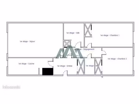 appartement 3 pièces 70 m²