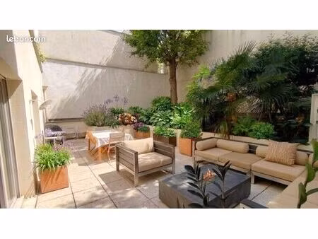 jardin 93 m2 paris 15e - 3p calme sans vis-à-vis