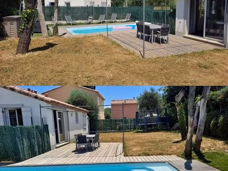 maison individuelle – 4 pièces – piscine – terrain 500 m²