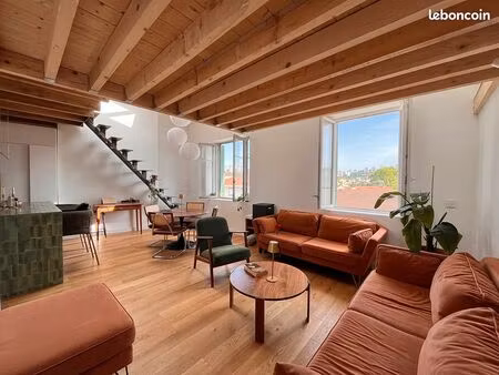 duplex loft d'architecte 90m² - vue fourvière - lyon 9 vaise