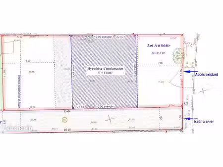 terrain 317 m² champlan