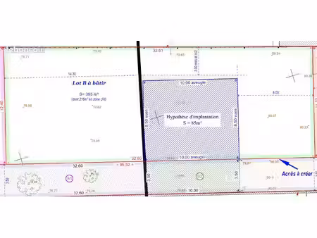 terrain 393 m² champlan