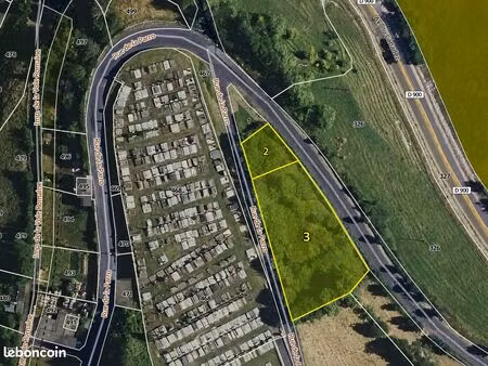 beau terrain arboré avec verger  dépendances et vue sur la campagne – 1 937 m² – mur-de-ba