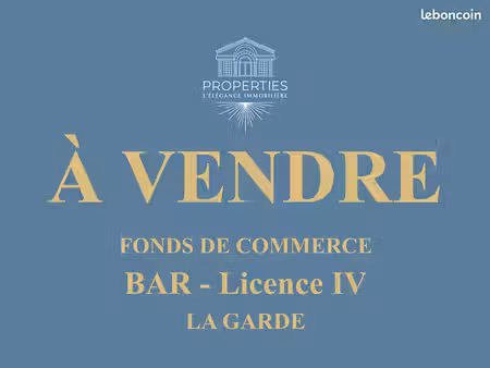 bar  fonds de commerce 40 m² la garde