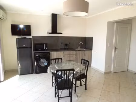 appartement t1 neuf meuble miomo 5 mn de bastia (debut cap corse)